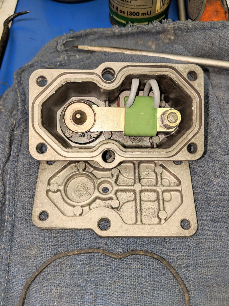 After cleaning, going back together.